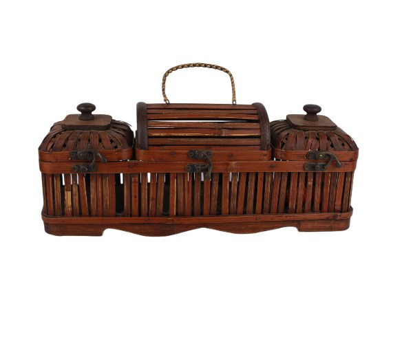 CAIXA CHA VIME MARRON C=38 A=16 CM