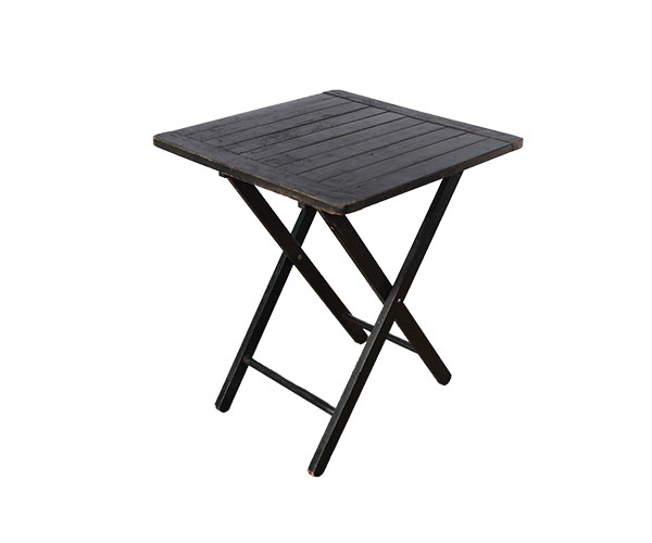 MESA MADEIRA BOTECO PRETA QUAD 0,60X0,60 CM