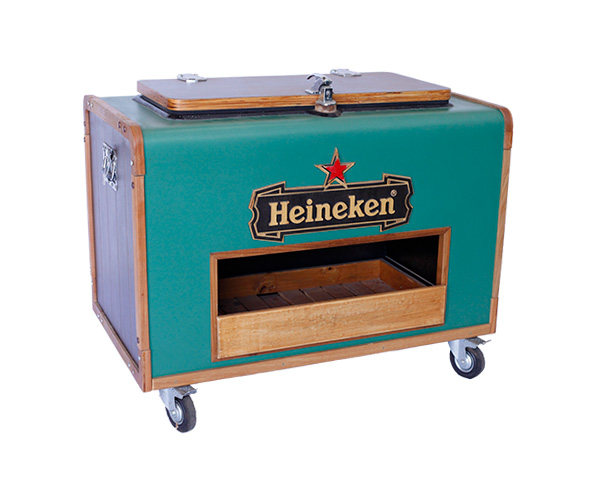 CARRINHO DE BEBIDA MADEIRA HEINEKEM 1,12X62X8