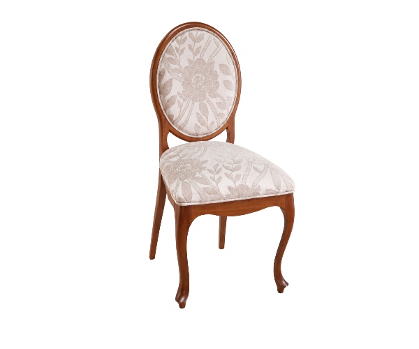 CADEIRA MADEIRA C/ ESTAMPA MEDALHAO