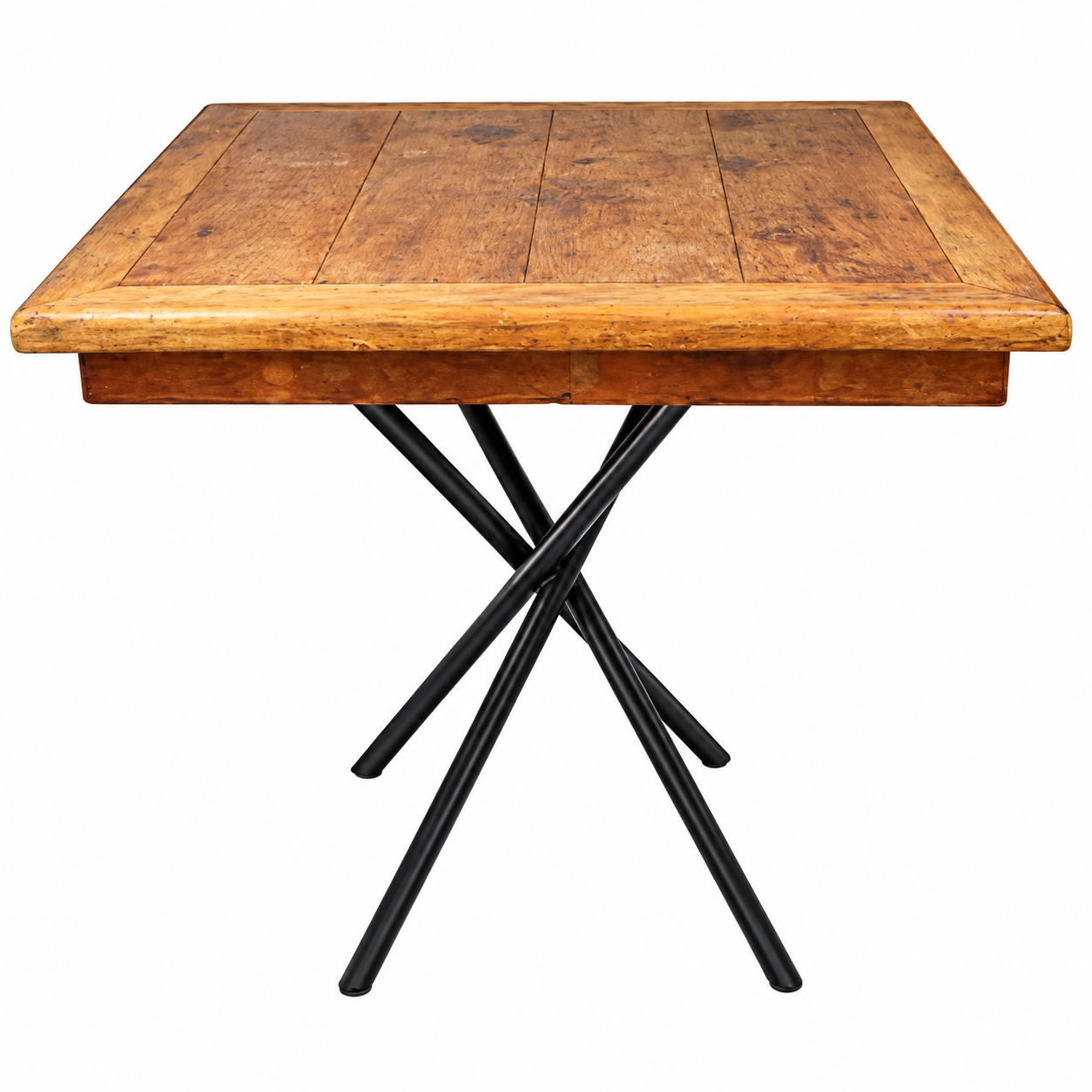 MESA MADEIRA MEL QUAD BISTRO 1,00X1,00 PE F PRETO