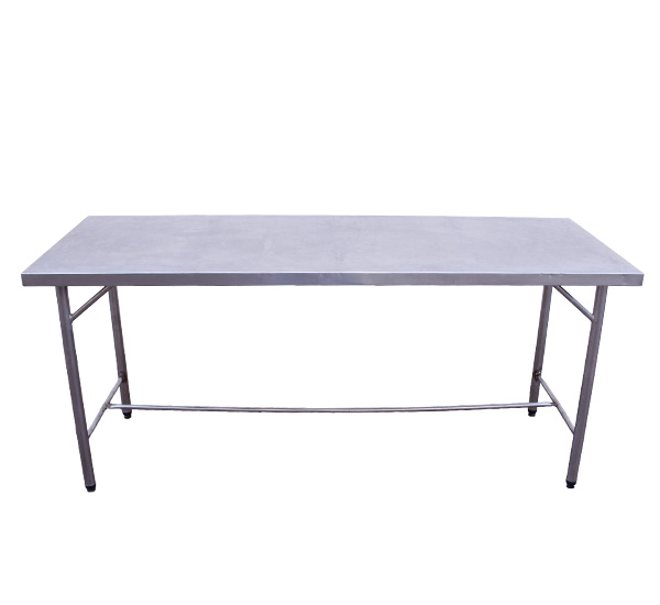 MESA INOX RET 2,00 M RETA S/ ABA