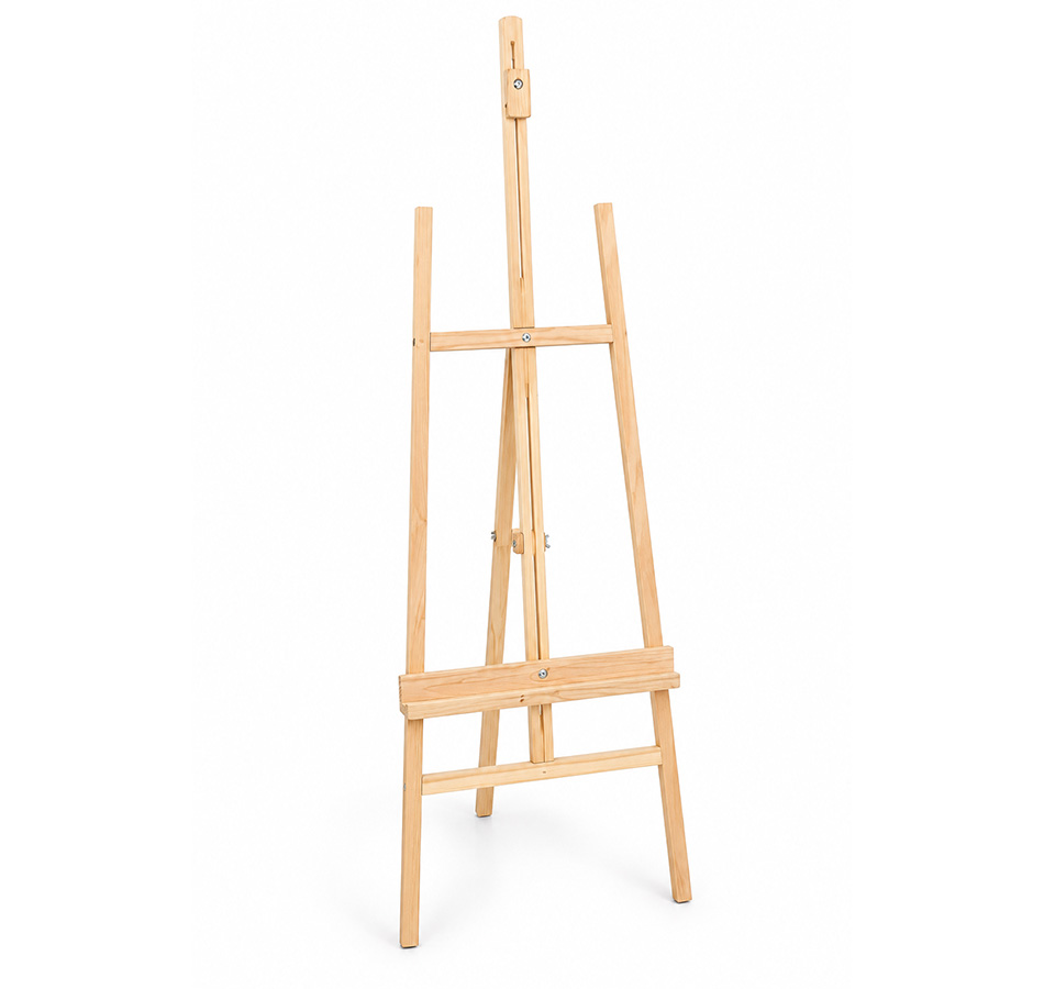 CAVALETE DE MADEIRA C/ SUPORTE 180X48CM