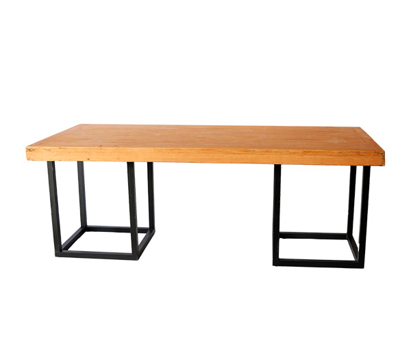 MESA MADEIRA RET BORDA RETA  2,20X1,00 PE AVULSO