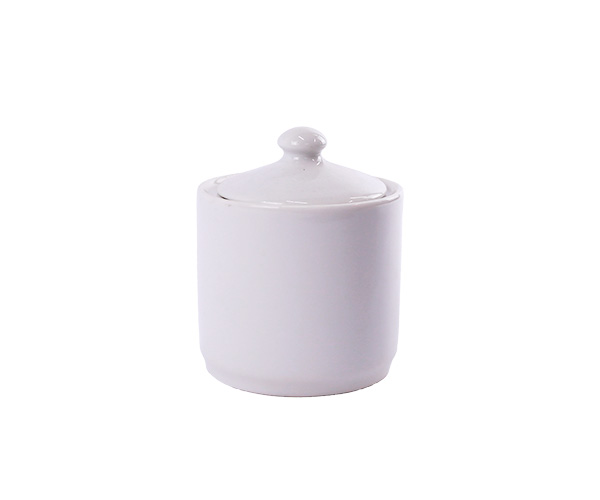 ACUCAREIRO PORCELANA RED BRANCO C/ TAMPA PEQ