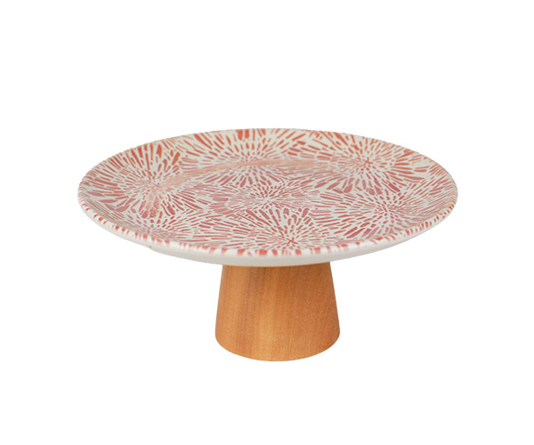 SUPORTE BOLEIRA CORAL FLOURISH 20CM