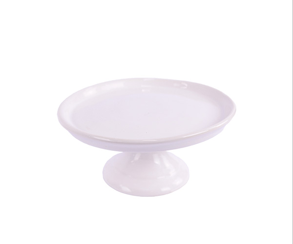 SUPORTE PORCELANA BRANCO C/ ABA D=20 A=10 CM