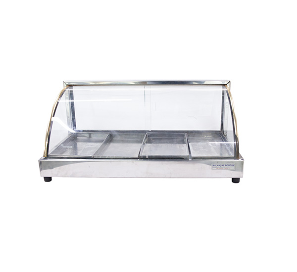 ESTUFA ELETRICA VIDRO VITRINE MEDIA 4 BANDEJAS
