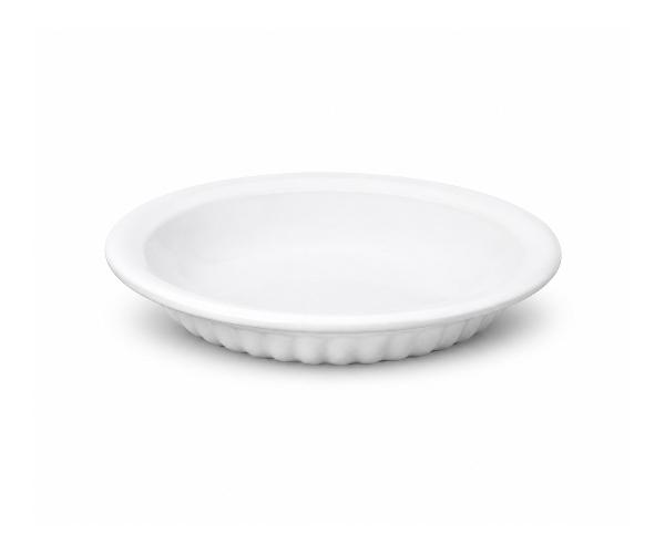 TIGELA PORCELANA BRANCA C/FRISO D=31 MEDIA