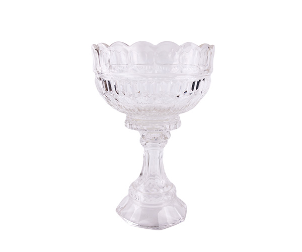 FRUTEIRA CRISTAL RED CALICE MARAN C/PE D=23 A=34CM