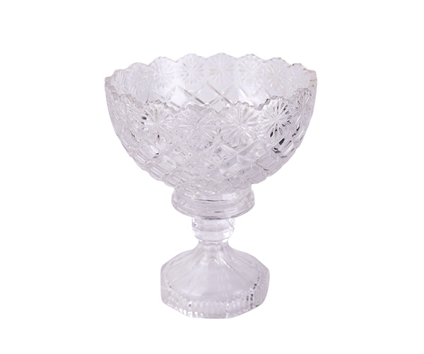 FRUTEIRA CRISTAL RED C PE BORDA FLORES D=20CM A=24