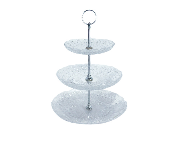 SUPORTE VIDRO BALEIRINHO 3 ANDARES D=25 A=37CM