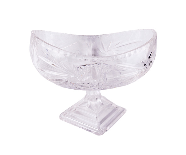 FRUTEIRA CRISTAL OVAL SOL 26X15 A=18CM