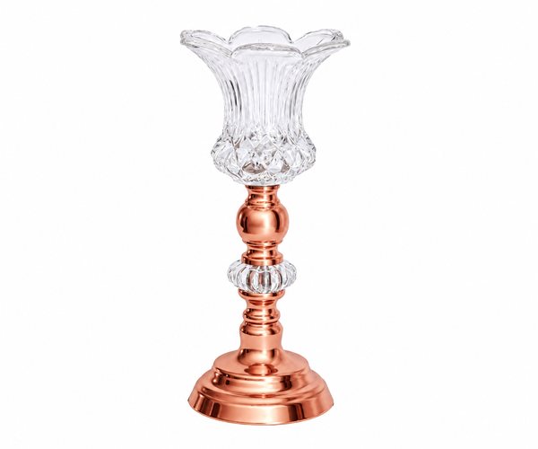 CASTICAL COBRE VIDRO A=32CM D=15CM