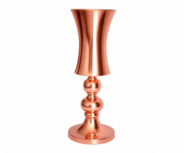 VASO COBRE D=17CM ALT 50CM