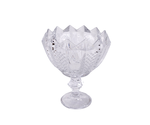 FRUTEIRA CRISTAL RED BICO DE JACA D=13CM A=17CM