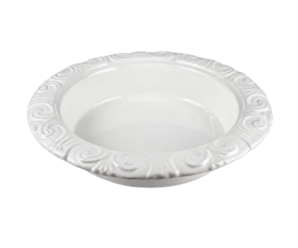 TRAVESSA PORCELANA RED BORDA ARABESCO 32 CM