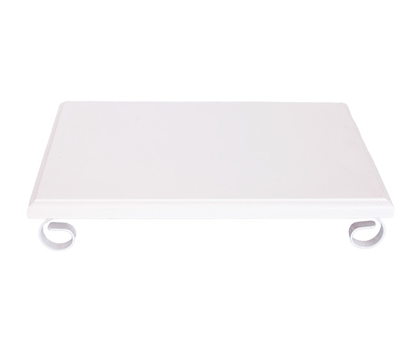 BANDEJA MADEIRA RET LACA BRANCA 30X20CM