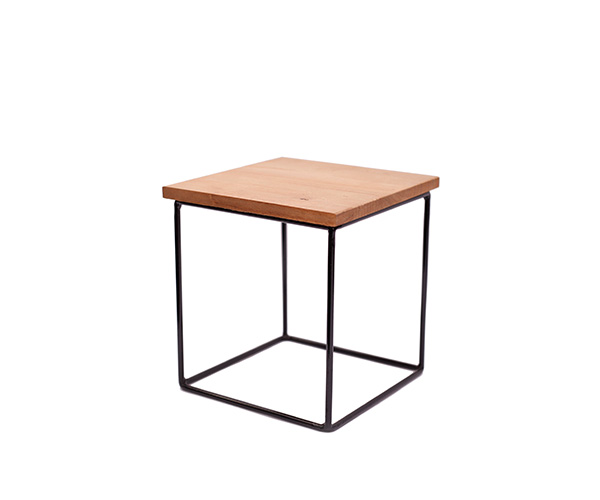 SUPORTE MADEIRA QUAD PE FERRO 20X20 A=18CM